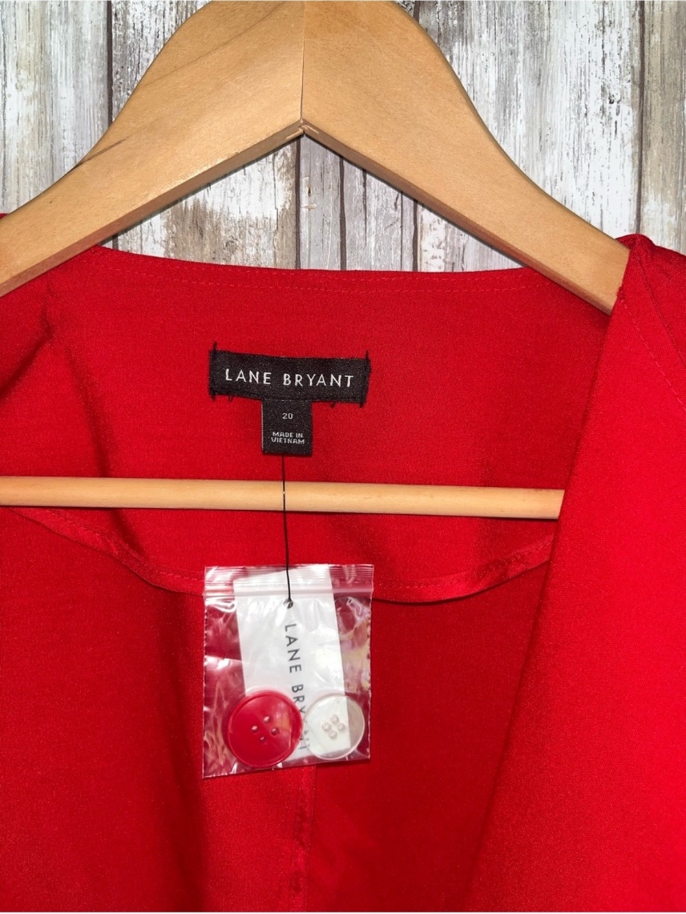 Lane Bryant Red Blazer Jacket Plus Size 20 Stretch Career Office NWT - Picture 6 of 7